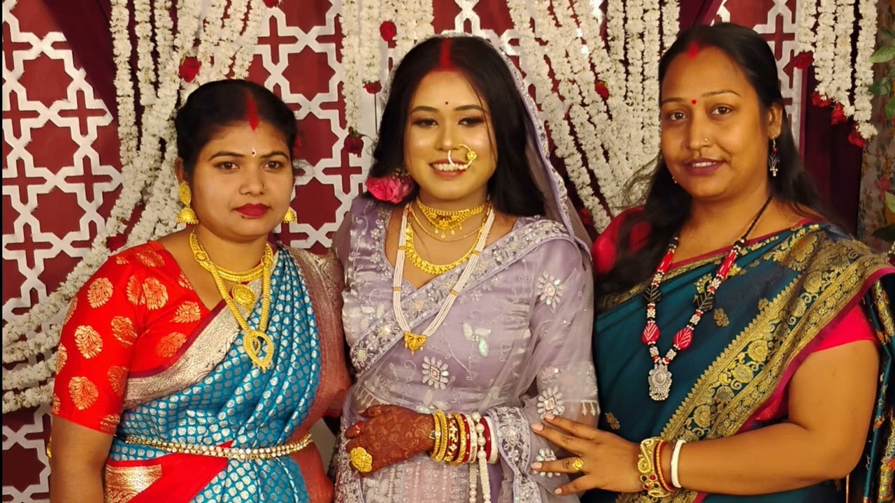 মিষ্টি মেয়ের বৌভাতের অনুষ্ঠানের কিছু ভিডিও শেয়ার করলাম 💛❤️