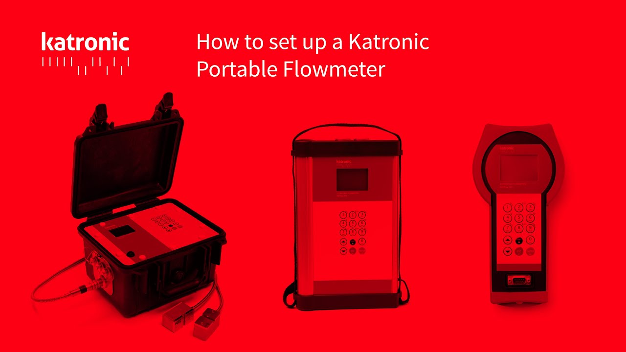 How to set up a Katronic Portable Flowmeter