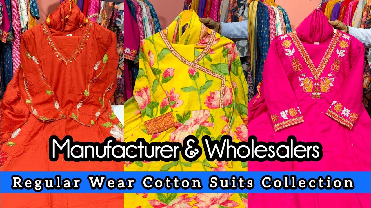 💞 Regular Wear Cotton Suits Manufacturer In Sanganer Jaipur - Maruti Textiles - Economic Range 💞