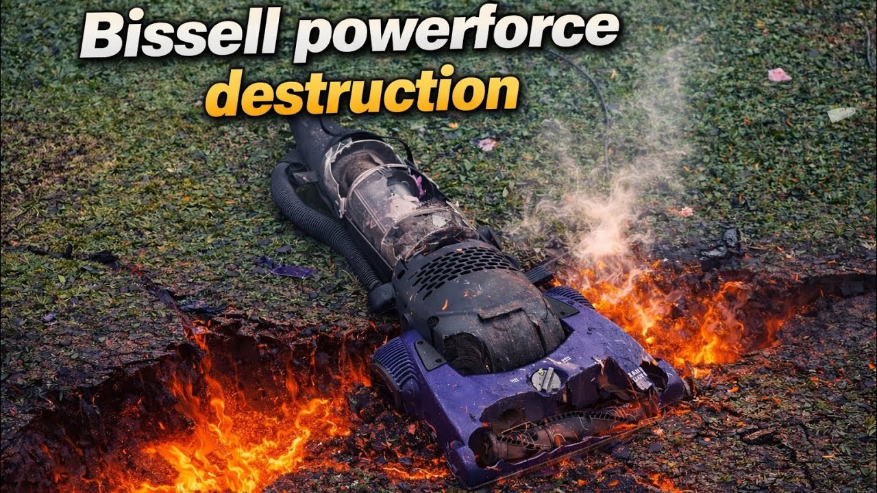 Old Bissell PowerForce Helix Vacuum vs Bowling Ball