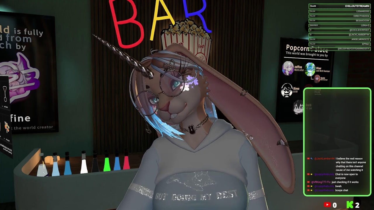 Chilling on VRChat
