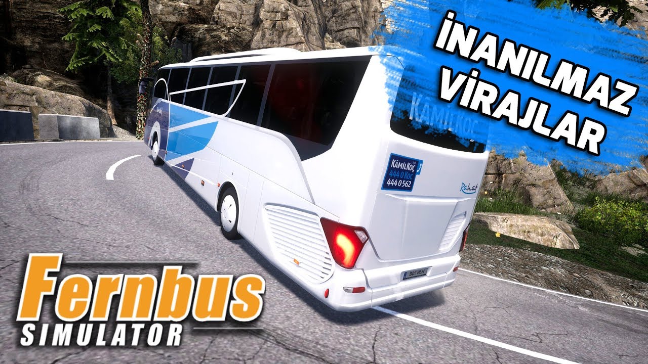 YENİ HARİTAMIZDA DAR VİRAJLI YOLLAR !! 🔵FERNBUS SIMULATOR🔵