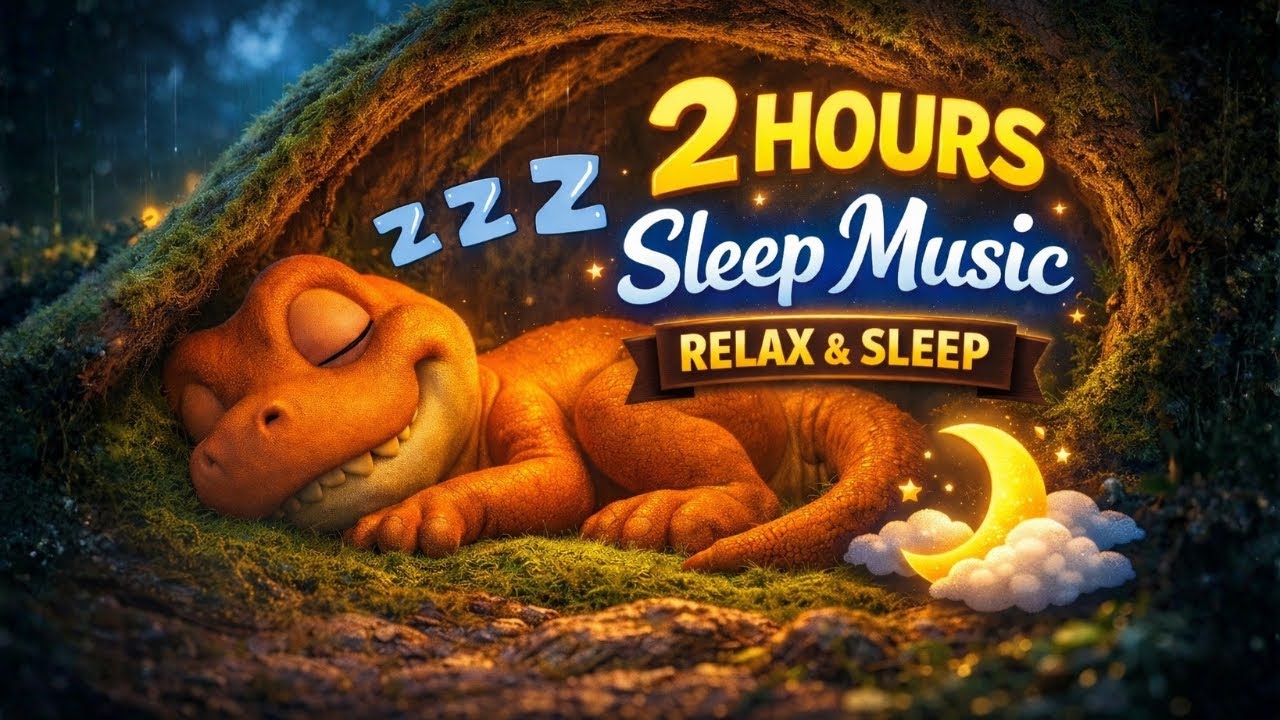 Durma instantaneamente em 3 minutos  🦖 | Música relaxante para um sono reparador