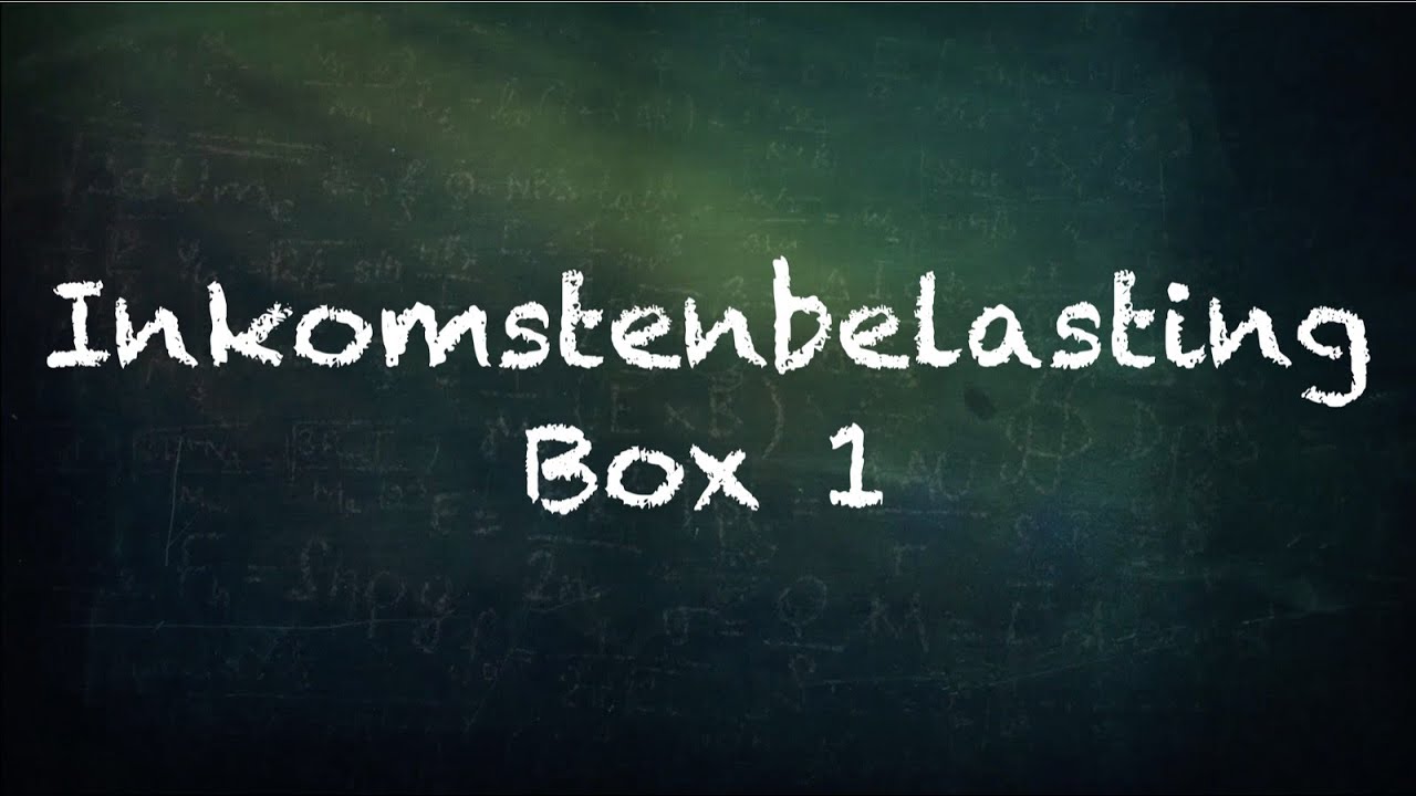 Inkomstenbelasting box 1 - economie vmbo