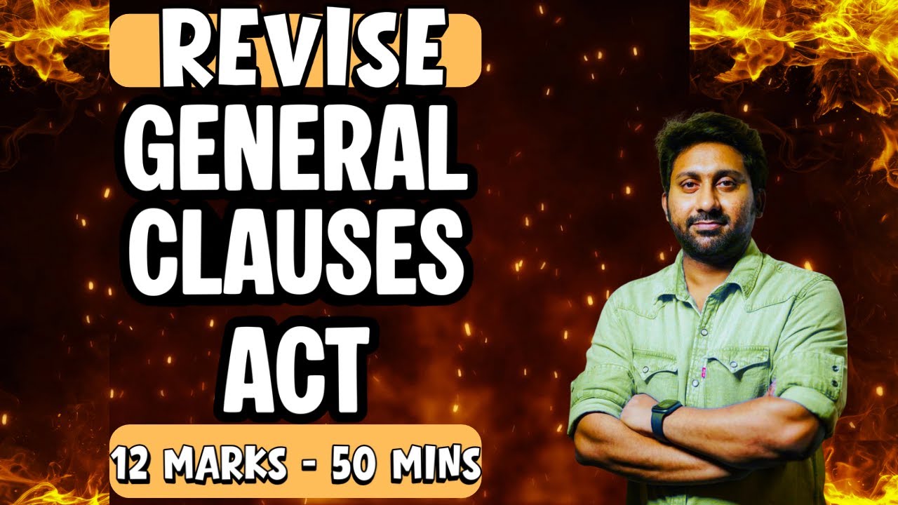 REVISE GCA IN JUST 50 MINUTES - 12 MARKS - BEST ROUTE TO SCORE EXEMPTION