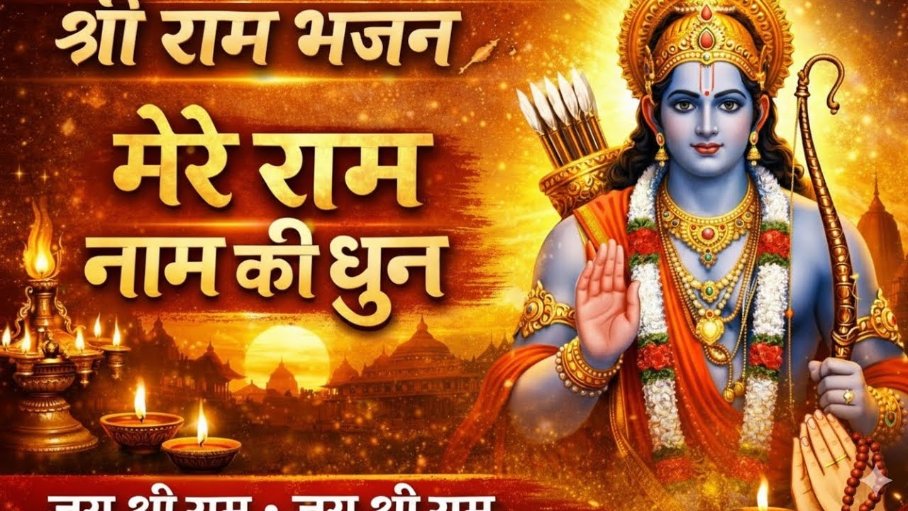  🌼मेरे राम नाम की धुन🌼 #ramchandra #song #viralvideo #bhaktibhavan #ram 