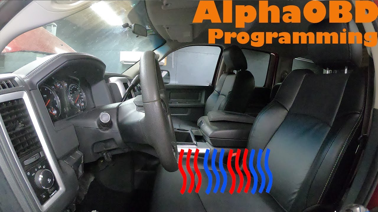 2012 hemi 1500 project X (Candy Apple) Part 24. AlphaOBD Seat Programming.