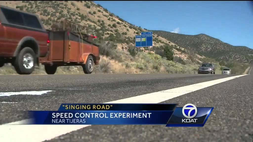 'Singing road' built near Tijeras