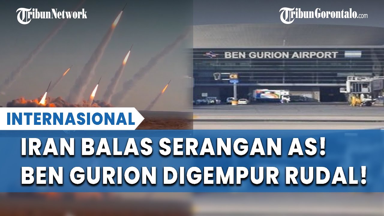 IRAN GEMPUR BANDARA UTAMA ISRAEL! Gelombang ke 20 Hantam Ben Gurion & Tel Aviv!
