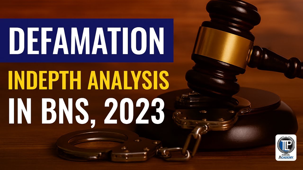 Defamation under Section 356 BNS, 2023.  || #tlpacademy||