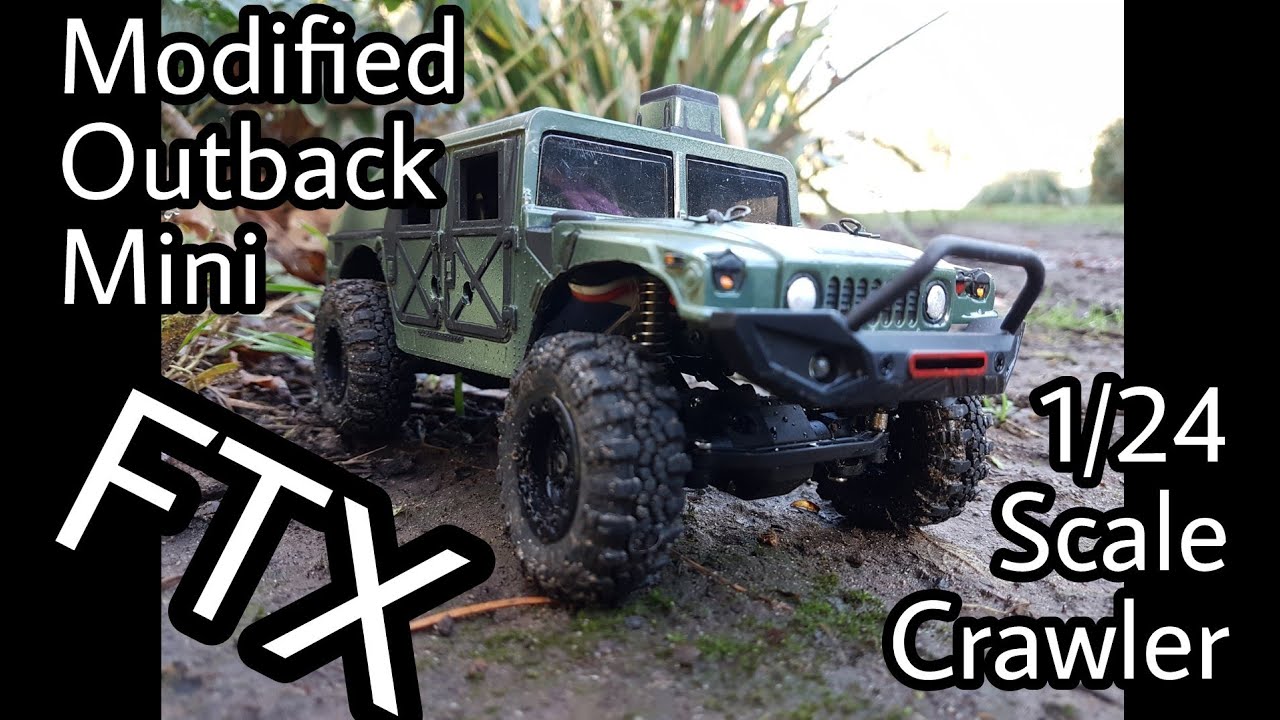 Modified FTX Outback Mini 1/24 New ESC, Bearings, Body, 10t Pinion.