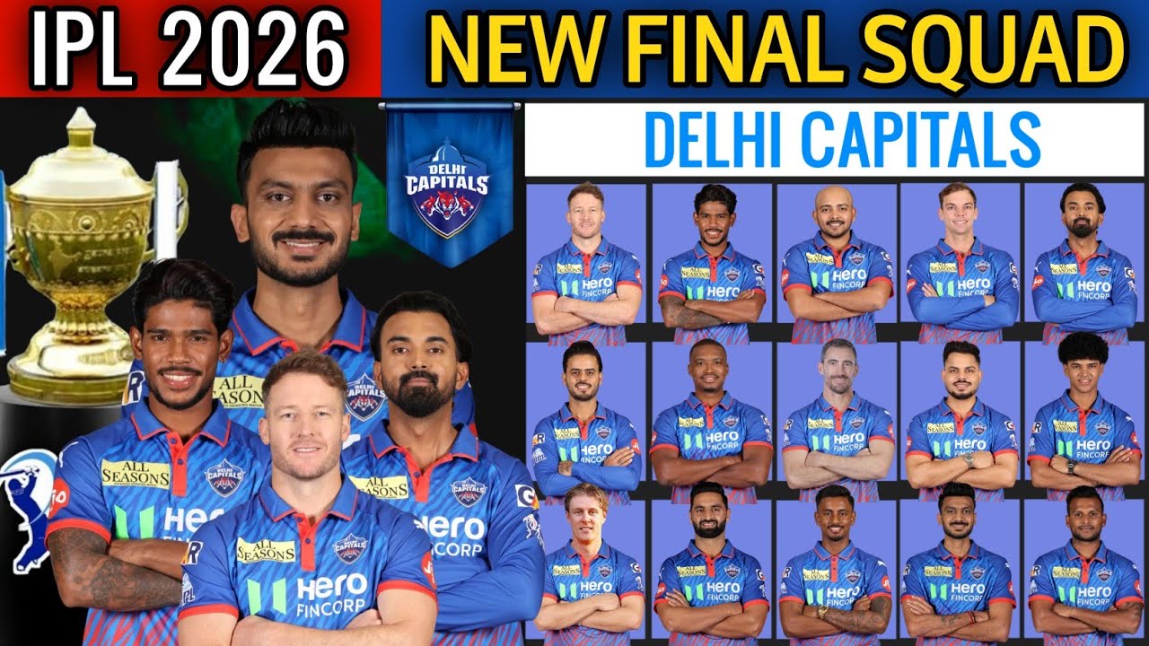 IPL 2026 | Новый состав команды Delhi Capitals на финал | Список игроков команды DC 2026 | Состав...