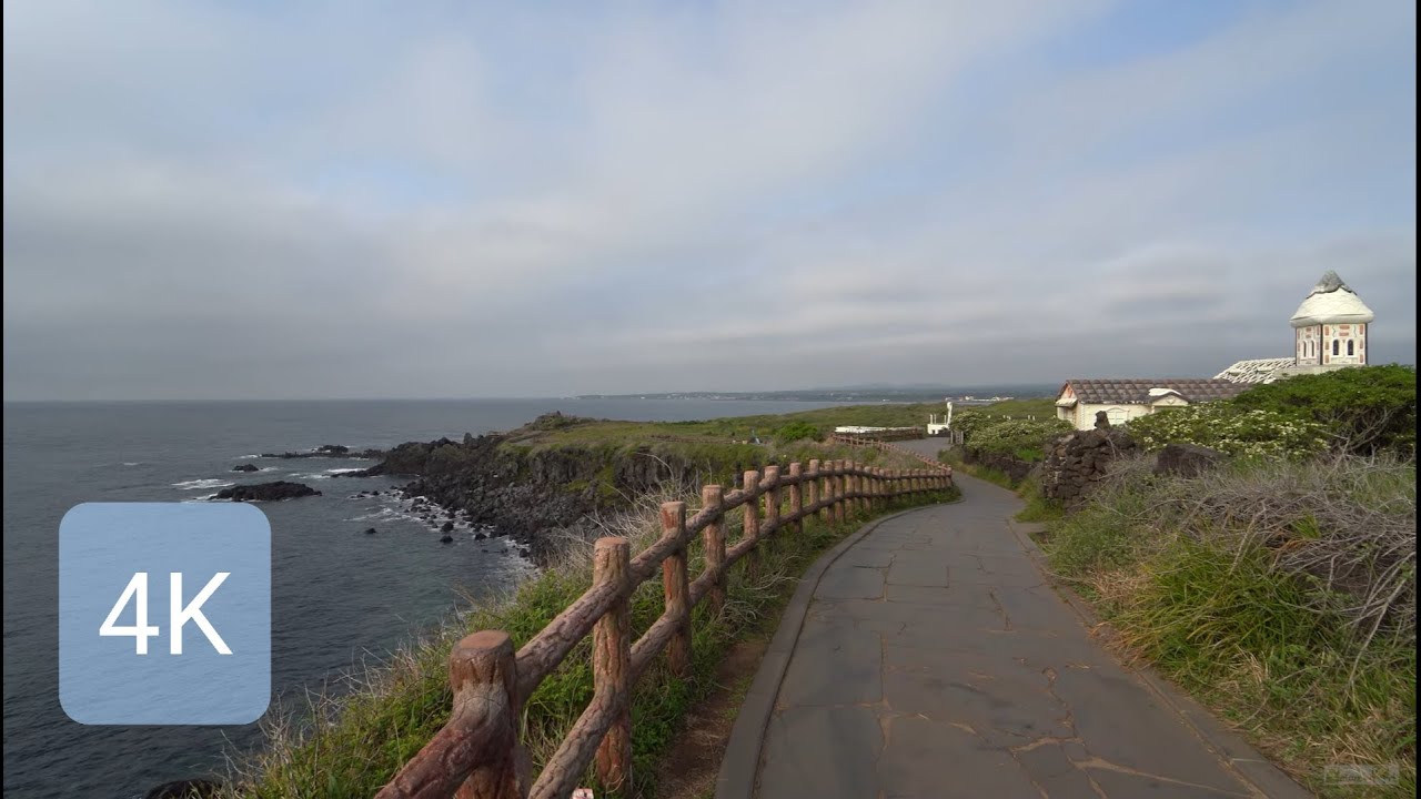 [4K Jeju] 2H Walk, 2시간 걷기, 제주도 섭지코지,  Seopjikoji, nature sound, 자연음향