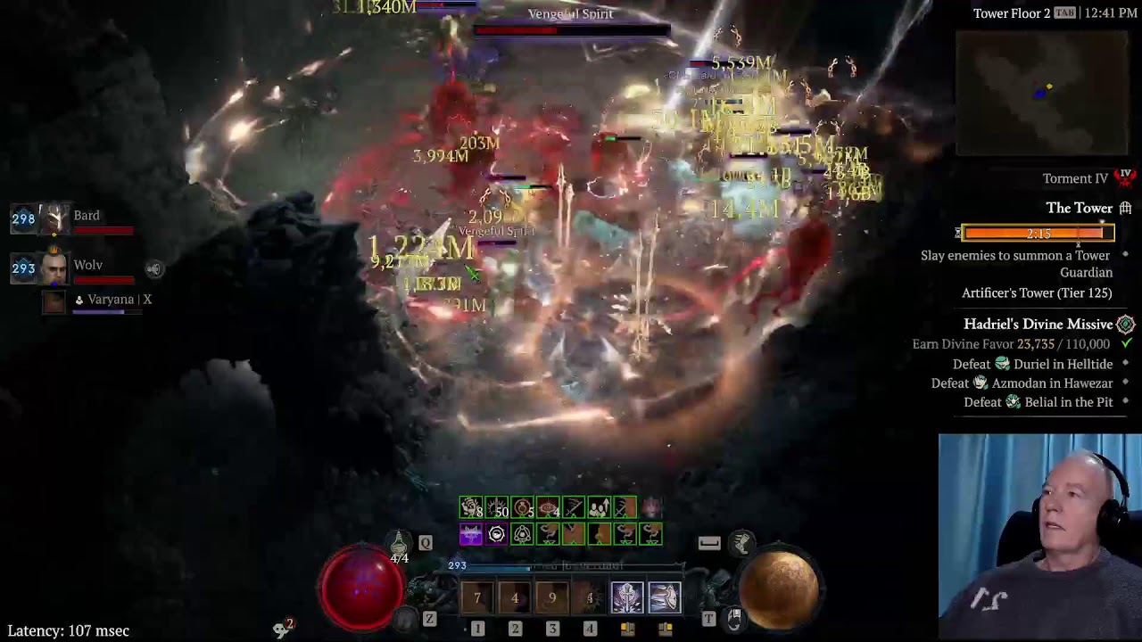 Diablo IV, Season 11.  Pushing to Paragon 300