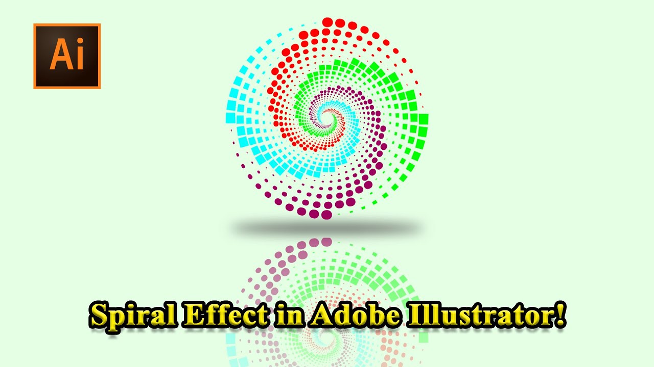 Spiral Effect in Adobe Illustrator – Transform & Gradient Magic