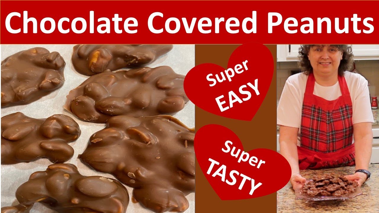 Crockpot Chocolate Covered Peanut Clusters
