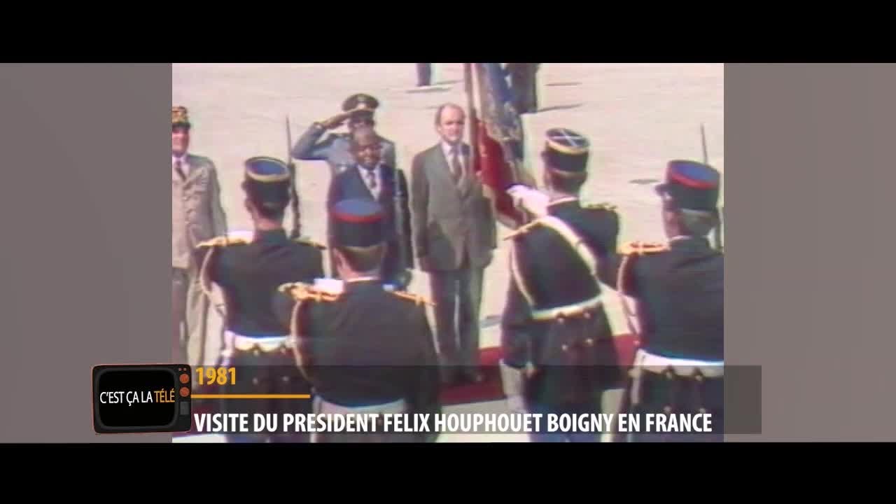 Visite du Président Felix Houphouet Boigny en France 1981 / c'est ça la télé !