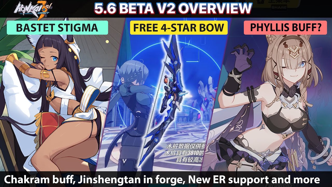 Honkai 5.6 V2 - Bastet stigma, New Valks in Dorm and more