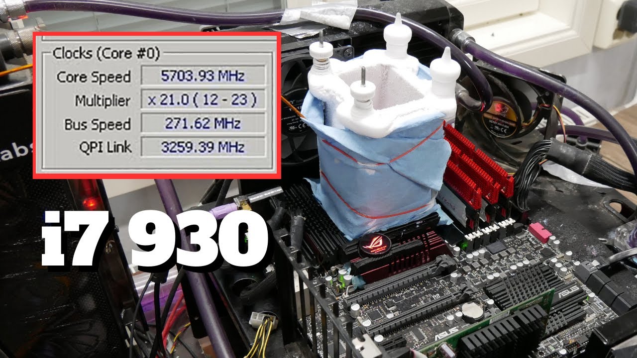 I Saw an i7 930 CPU at 5.7GHz - Amazing Record Scores on LN2