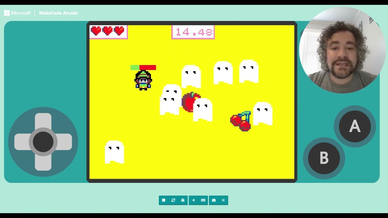 Using Status Bar Extension for Health, Energy, or Magic in MakeCode Arcade 🎮