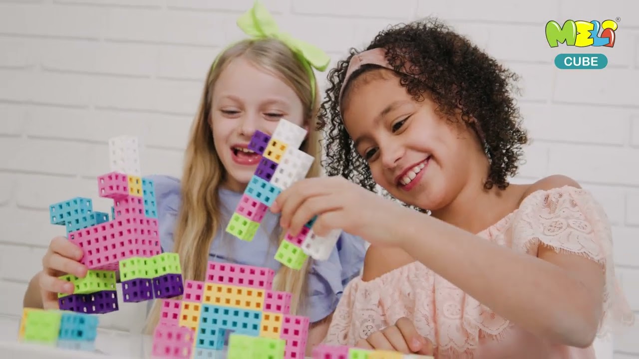 Klocki Meli Cube Pink