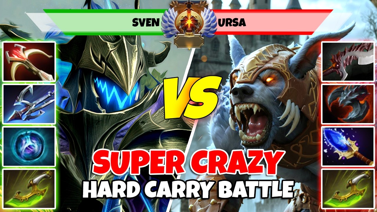 SVEN (Carry) vs URSA (Carry) - Epic Battle Of Immortal Rank Dota 2 Players - Z Dota 2