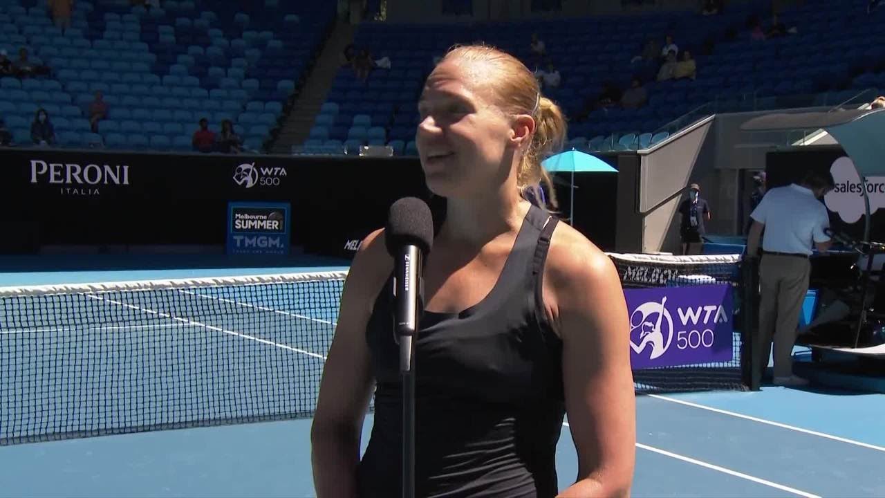 Kaia Kanepi on-court interview | Melbourne Summer Series 2021