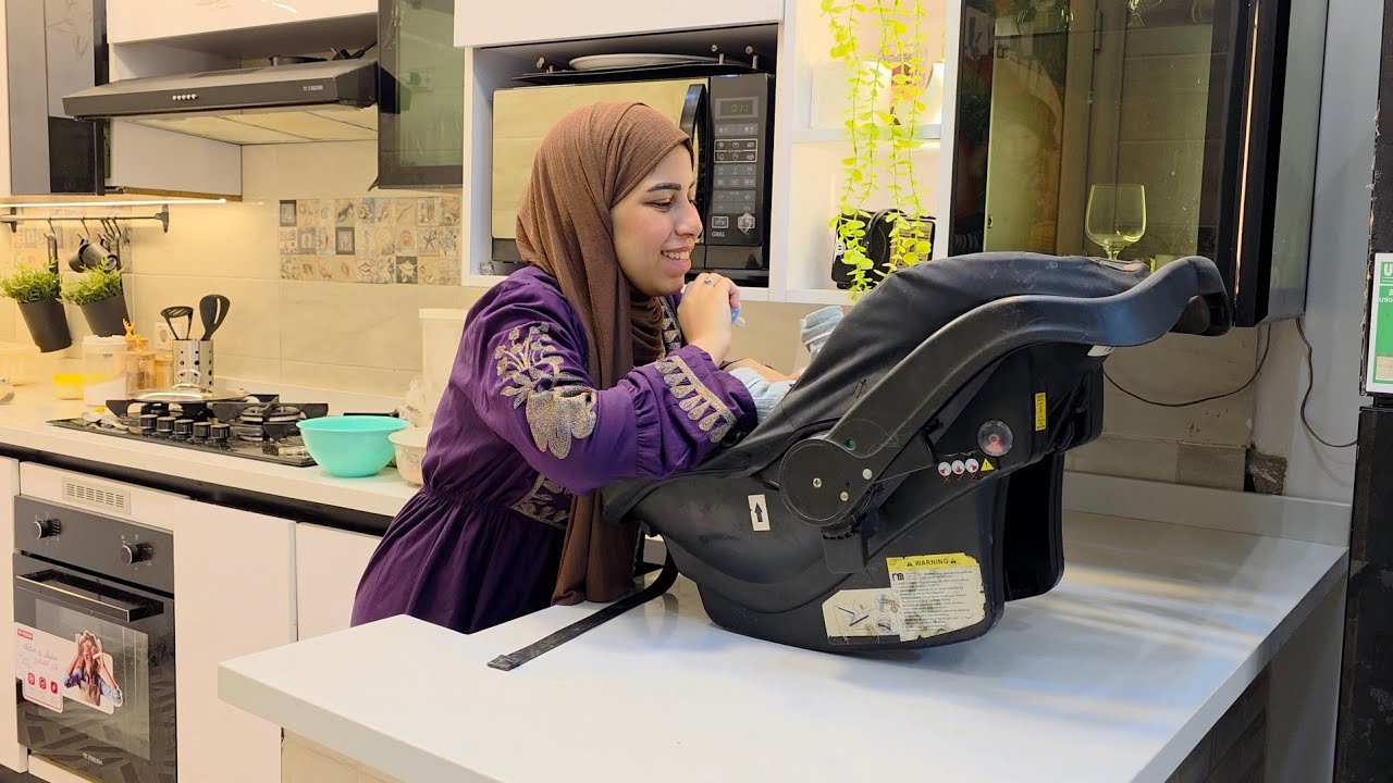 اخييرا اول روتين ليا بعد الولاده💃نضفت بيتي وابني ع دراعي👩‍🍼 انا فكرت في مصلحتي ومصلحة بيتي💪🏻😉