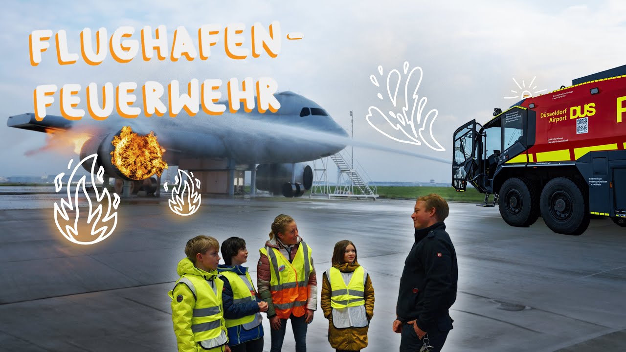FLUGHAFEN-FEUERWEHR | Reportage für Kinder | mit Nora