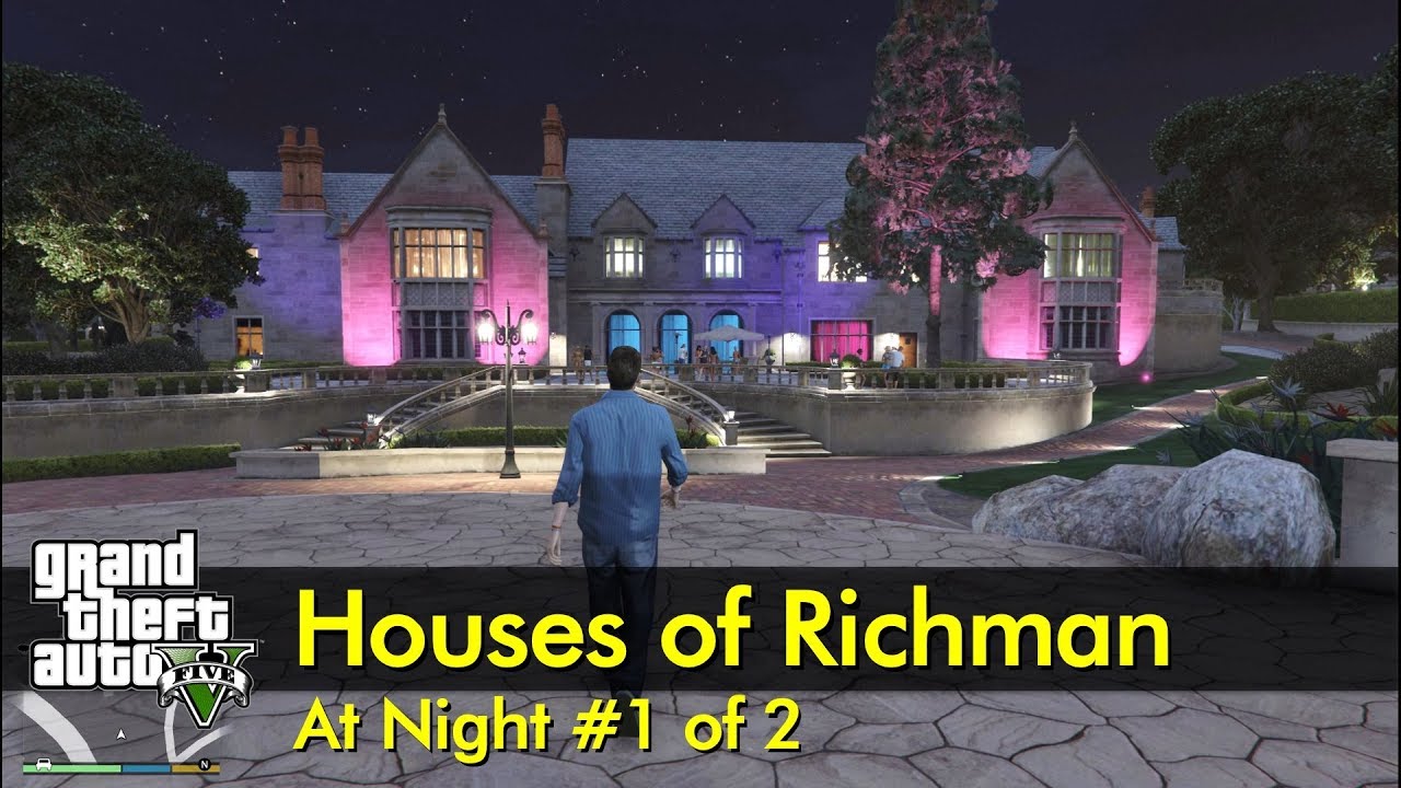 #1 of 2 - Houses of Richman at Night | The GTA V Tourist