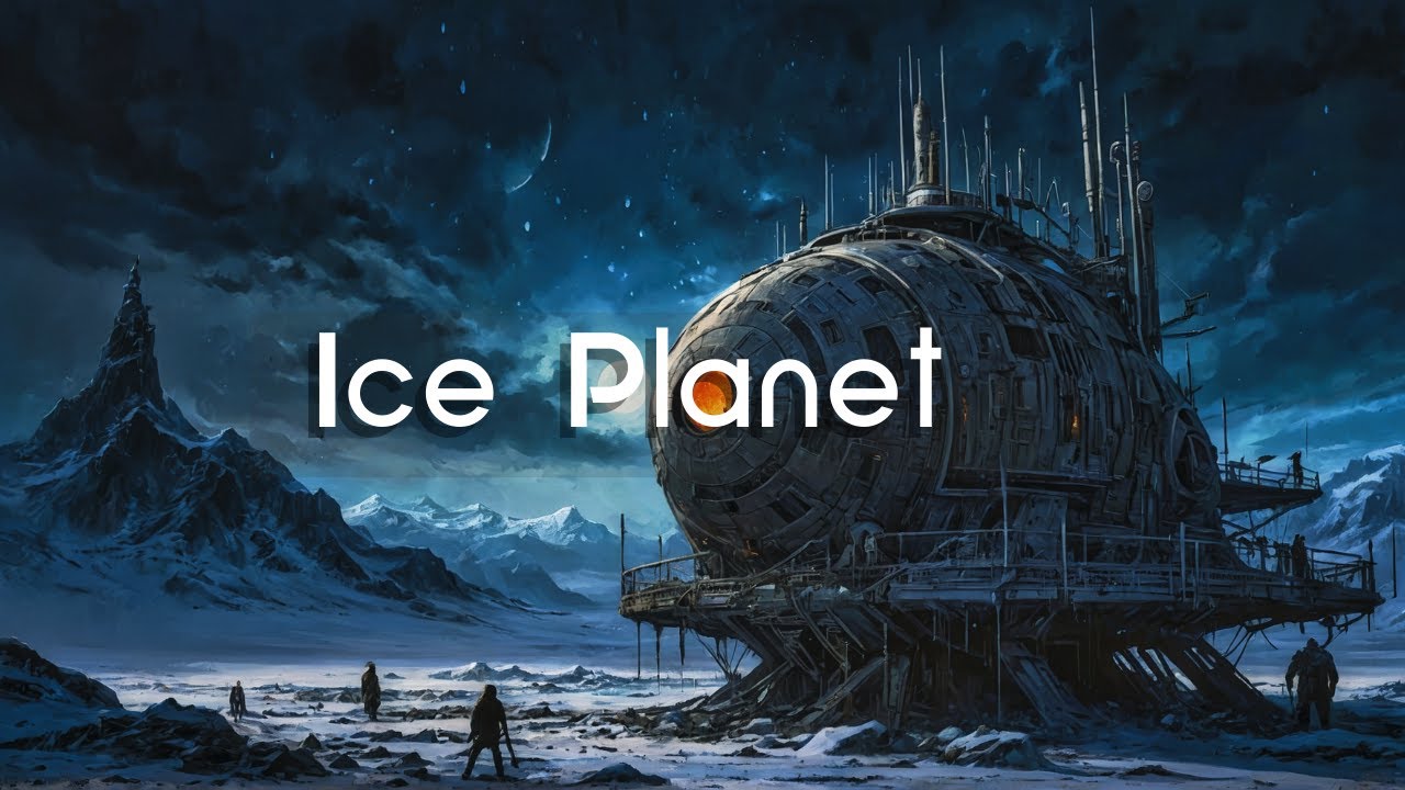 Ice Planet | Otherworldly Sci Fi Ambient | Cold Winter Storm Atmosphere