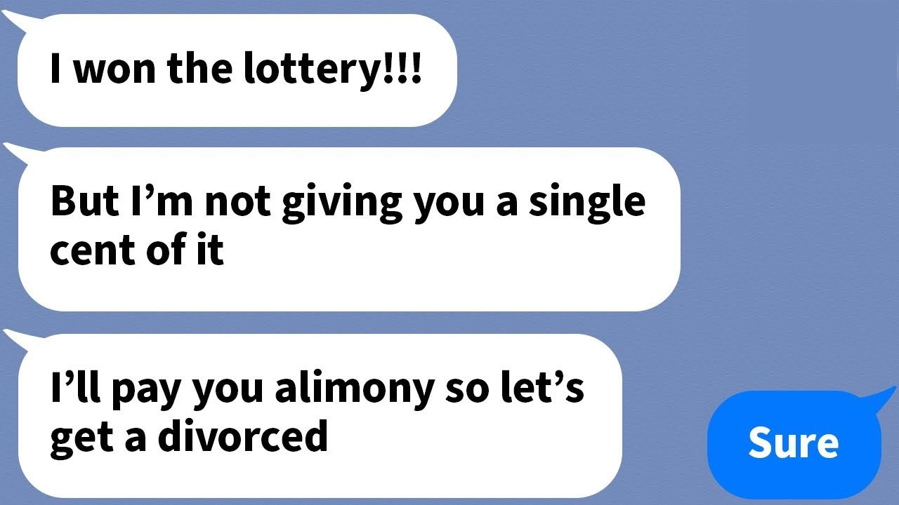 【Apple】 My husband left me when he won the lottery, but came crying back to me after losing it