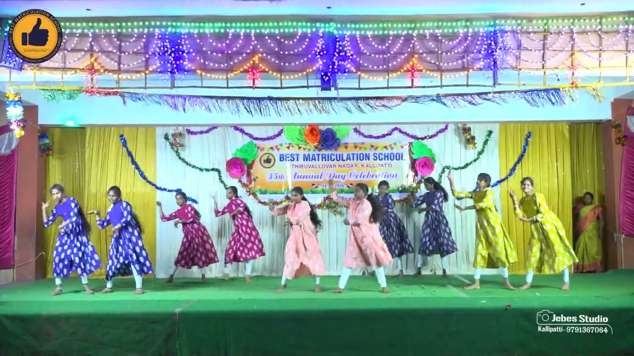 BEST SCHOOL 2025-26 ANNUAL DAY - 9TH GIRLS (MIXED SONG)