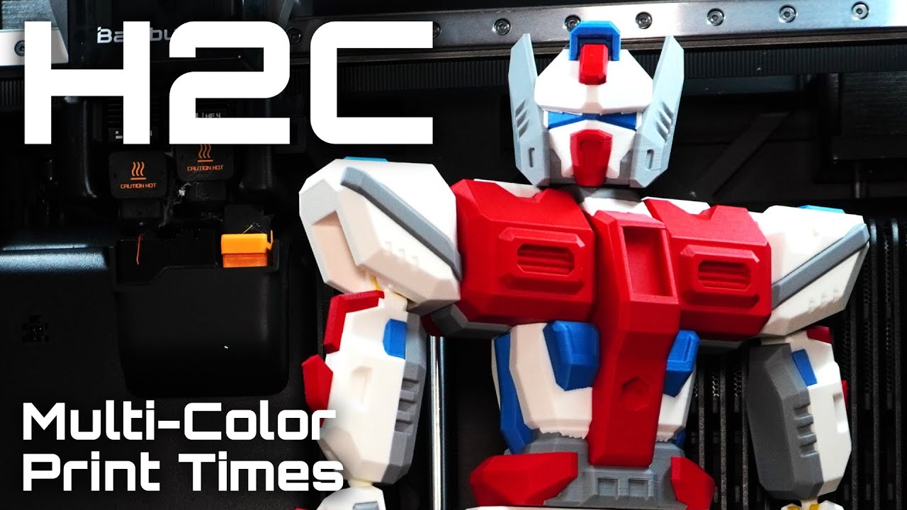 H2C vs. H2S - Multi-Color Print Times