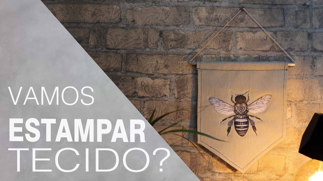 Aprenda estampar tecido, fácil e rápido | TESTE DIY (Flâmula estilo pinterest)#2
