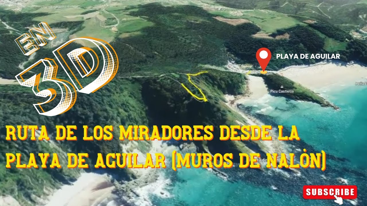🟢 Rutas de Senderismo Asturias | Ruta de los Miradores desde la Playa de Aguilar (Muros de Nalón) 🟢
