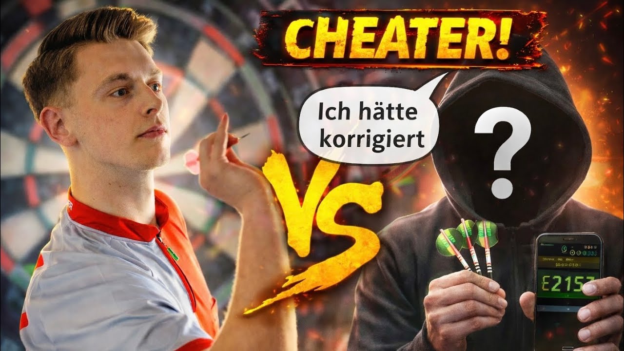 ICH SPIELE GEGEN EINEN BETRÜGER IM SCOLIA DARTS TURNIER! 😳🎯