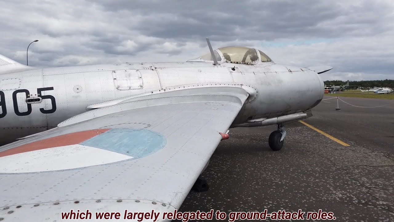 Mikoyan-Gurevich Mig-15 Chechoslovak Air Force Walkaround Video. DJI Osmo Pocket.