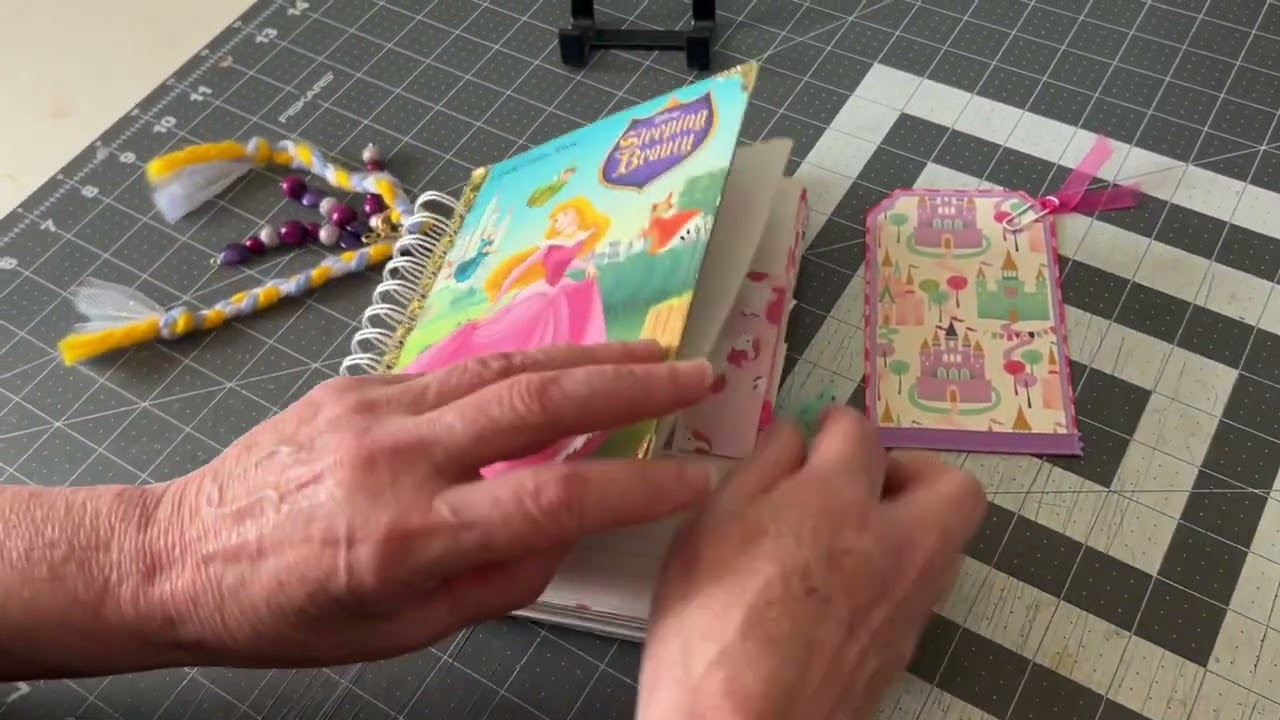 Sleeping Beauty Little Golden Book Junk Journal Flip Through &mdash; Themed Treasure Book