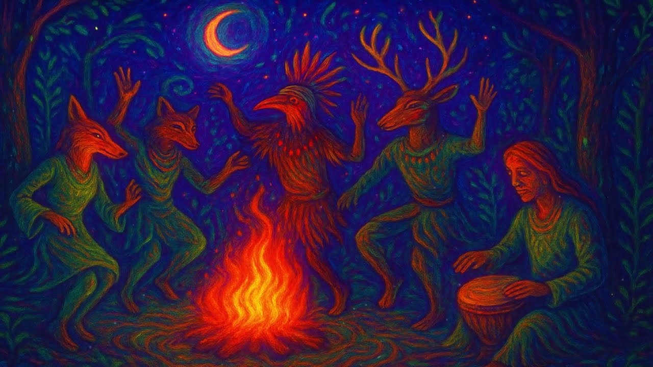 Shamanic Frequencies 🌿🔥 Ceremony Of The Inner Forest 🌕🌀 [Folktronica • Downtempo • Ayahuasca Ritual]