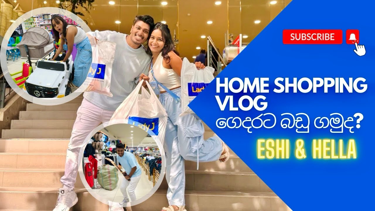 HOME SHOPPING VLOG 🏡🥳| ගෙදරට බඩු ගන්න යමුද😍 | හැමදේම එකම තැනකින් ගත්තා❤️
