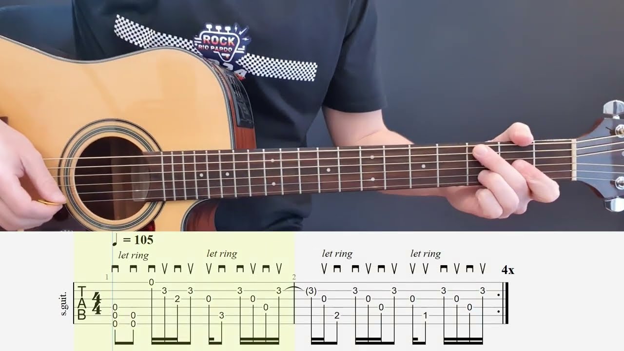 Ela Vai Voltar  - Charlie Brown Jr. | Violão Cover Com Tablatura Simplificada | Standard Drop D