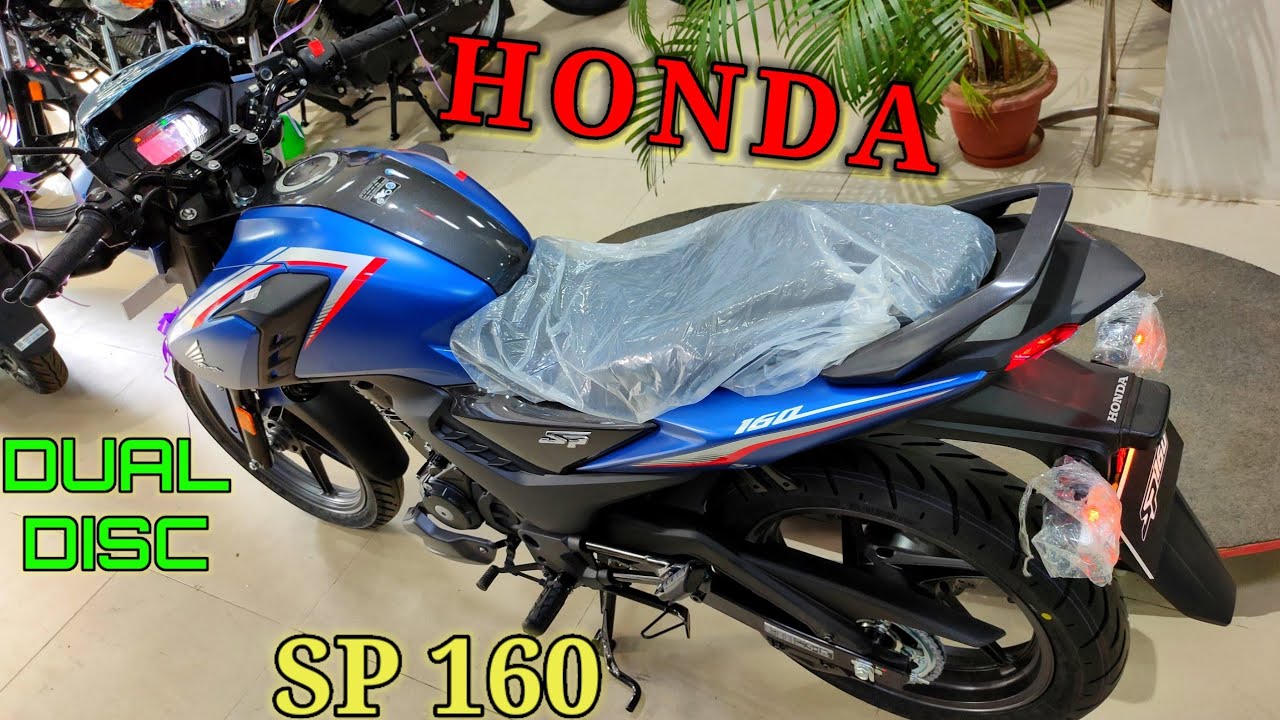 New Honda Sp 160 STD Dual Disc Blue Colour 2023 Model Detail Review 🤩| Honda Sp on Road Price |