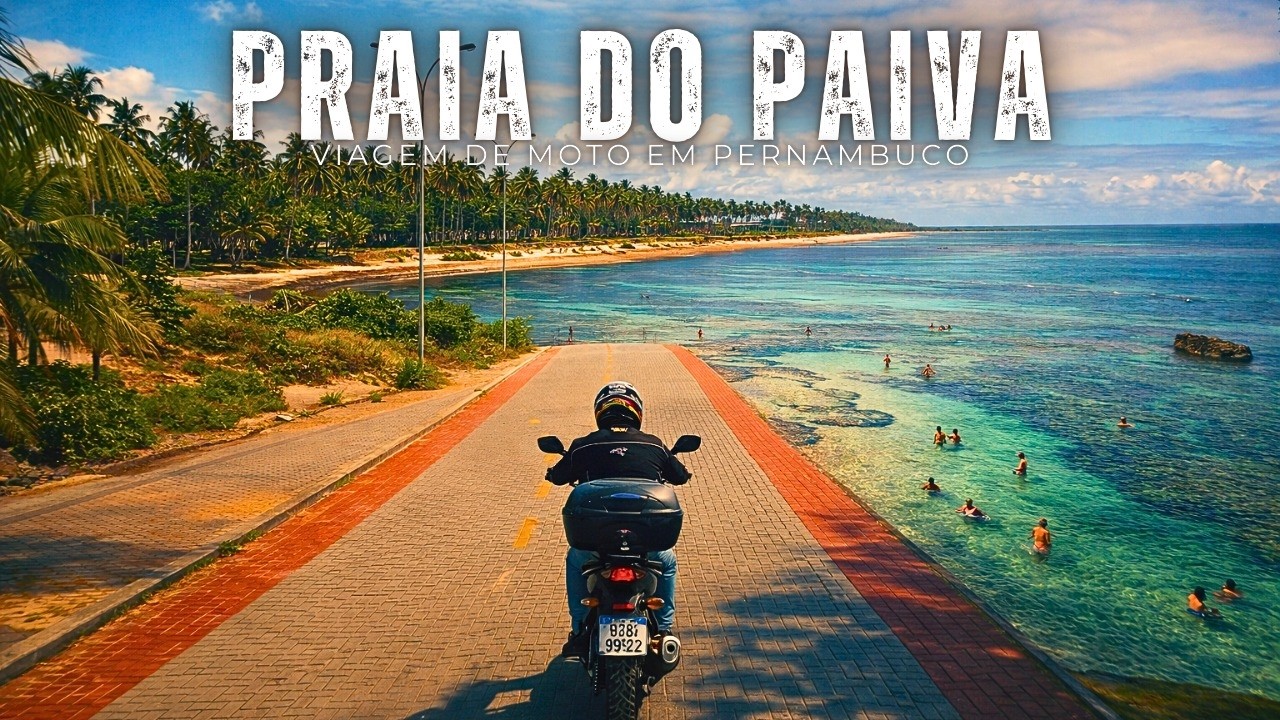 VIAGEM DE MOTO para a Praia do Paiva: Um Paraíso em Pernambuco