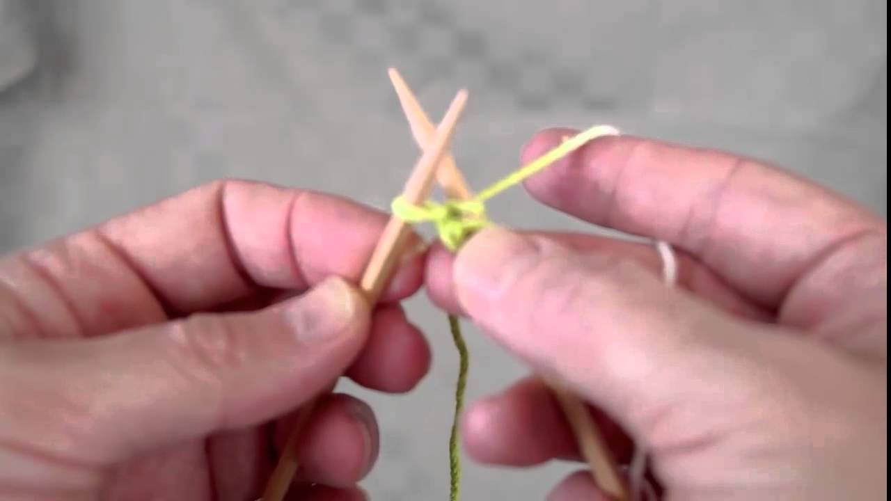 Como tejer a dos agujas para principiantes zurdos