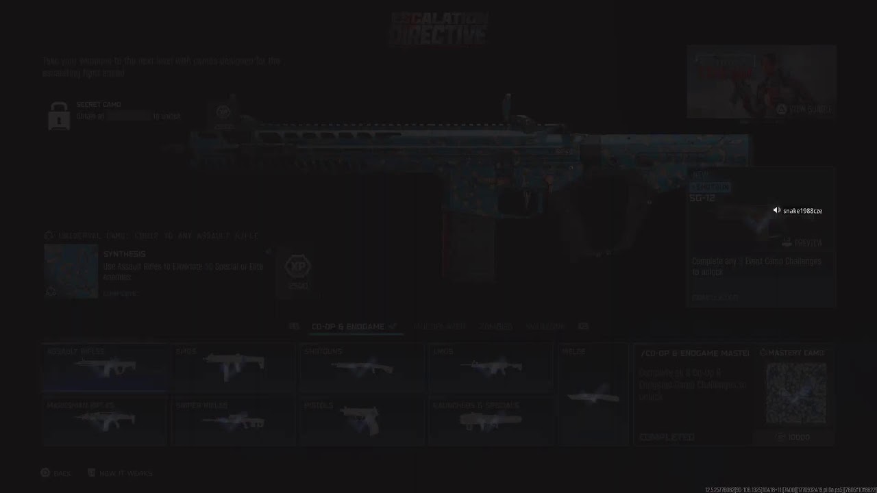 Cod Black ops 7 endgame Escalation directive event season 2 snake1988cze#1584198