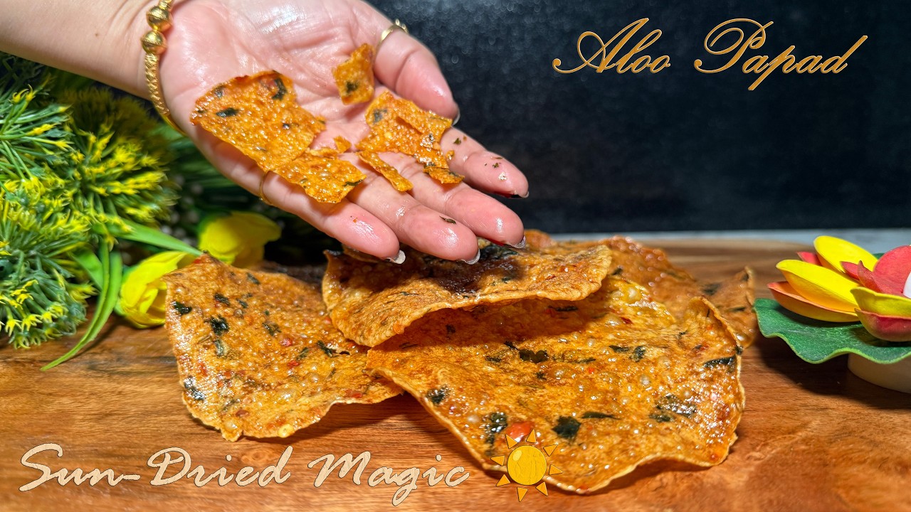 आलू के पापड़ । Aloo papad recipe। आलू पापड़ बनाने का तरीका । Potato papad recipe