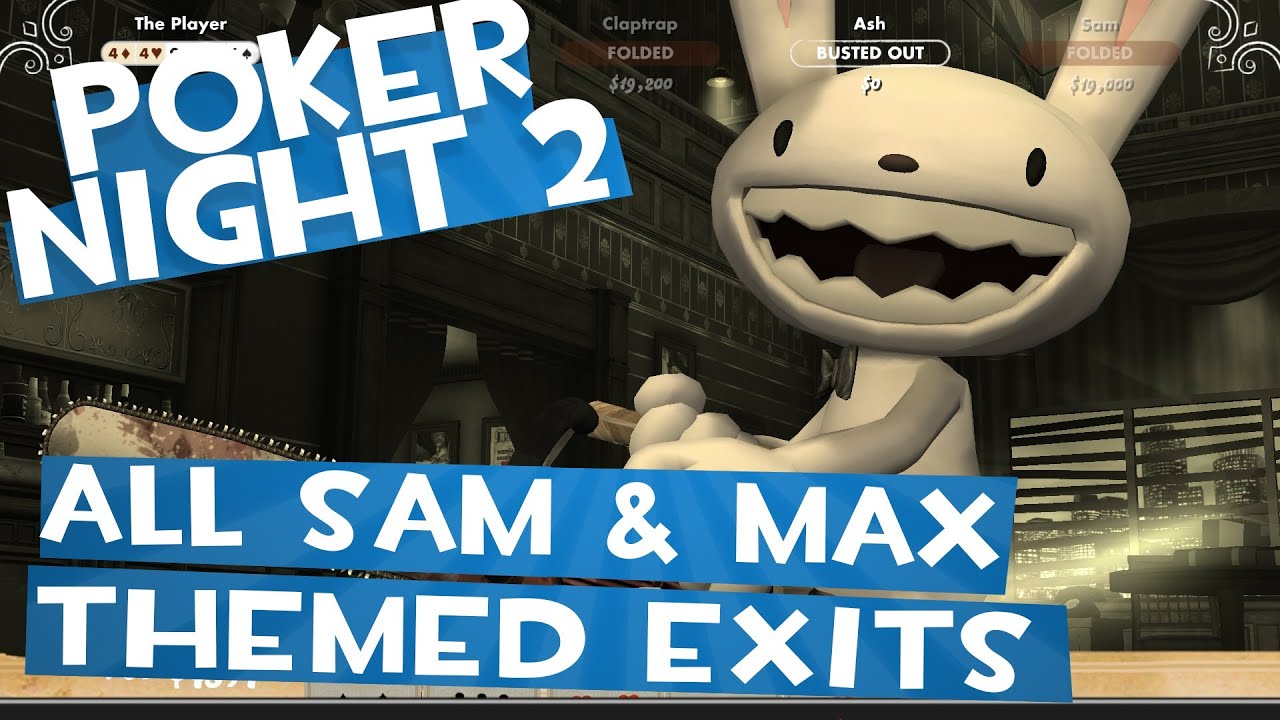 Poker Night 2 - All Sam & Max Themed Special Elimination Animations (Max)