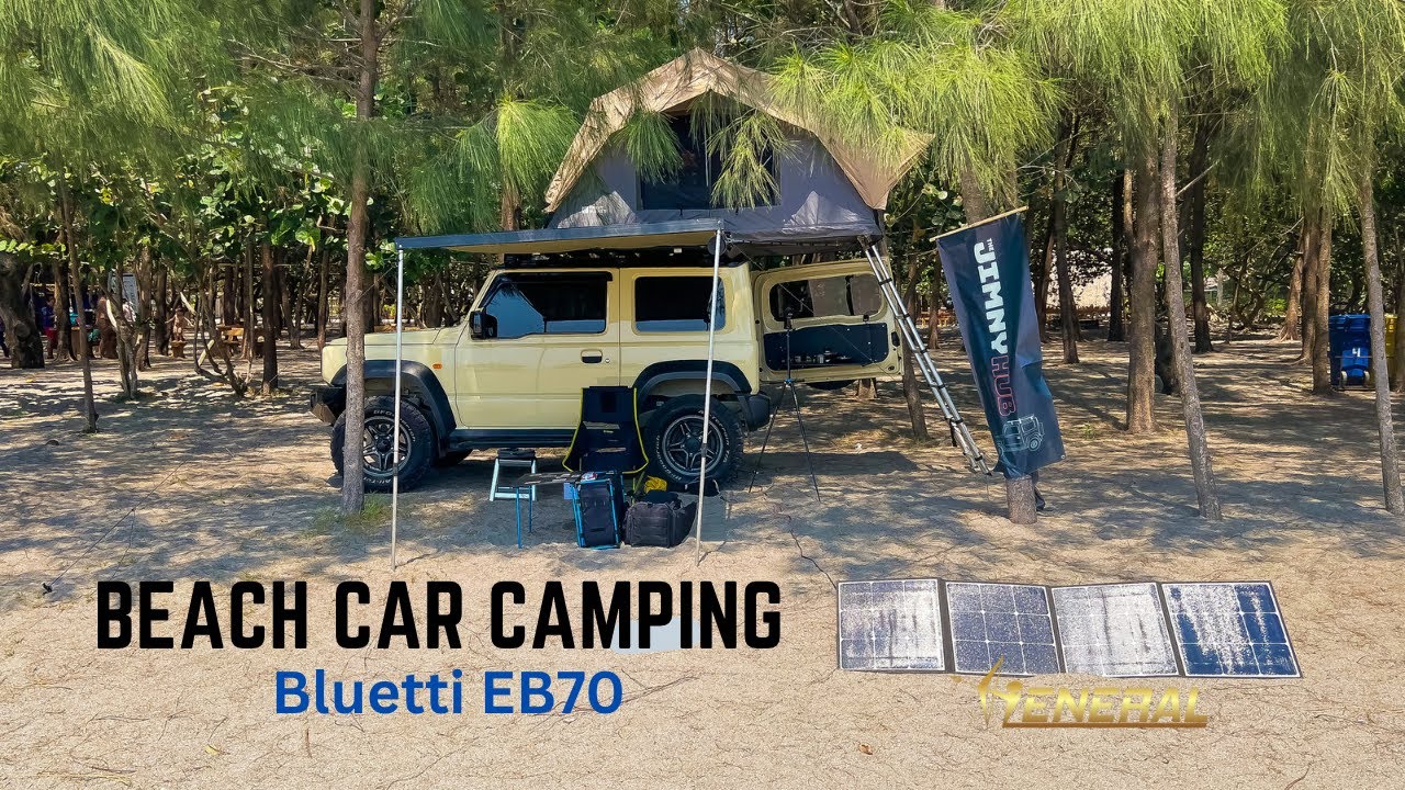 Beach Car Camping Jimny Fest 2023  - JB74 - Bluetti EB70S - 028