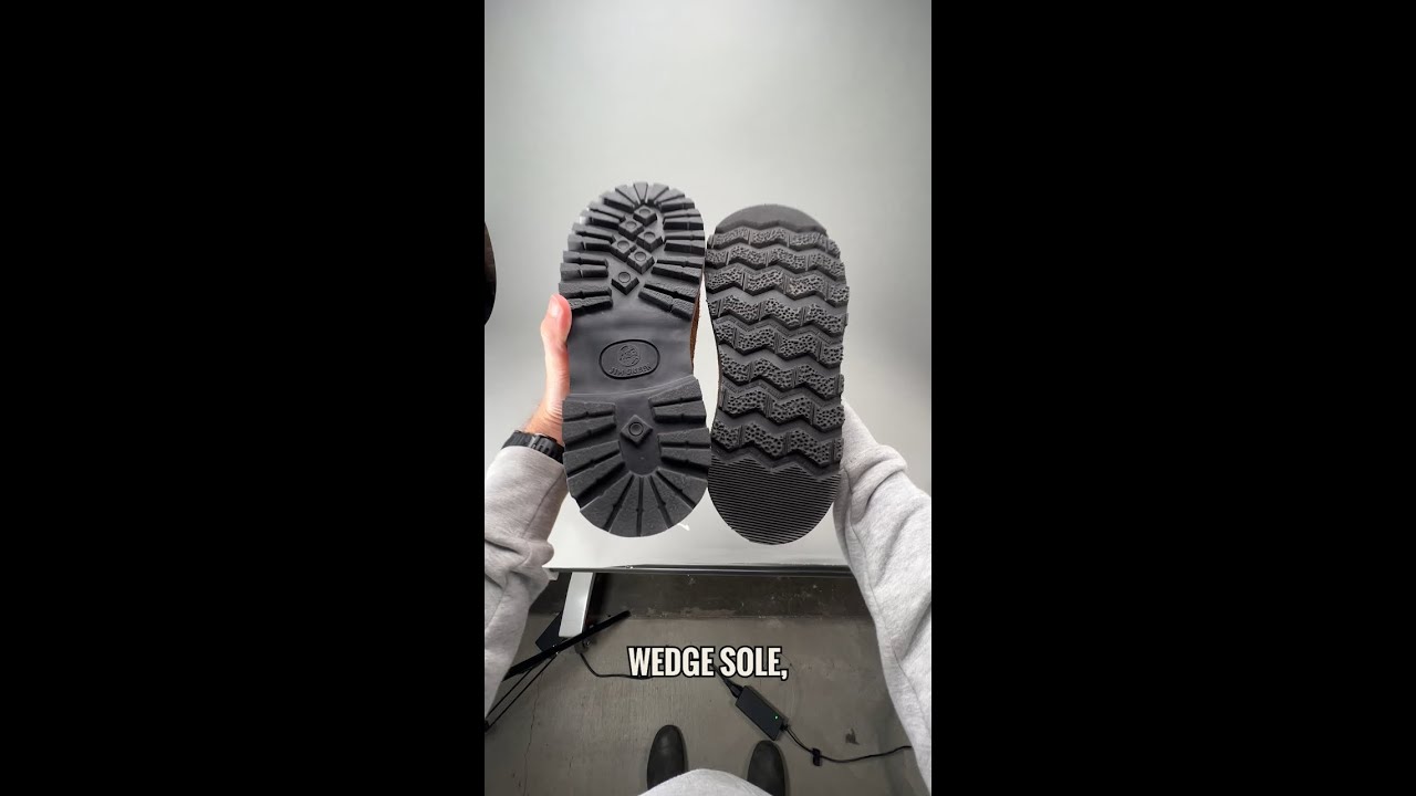 The Jim Green Tyre Wedge Outsole VS Lug VS Vibram Christy - Bronco Brown Rugged African Trooper
